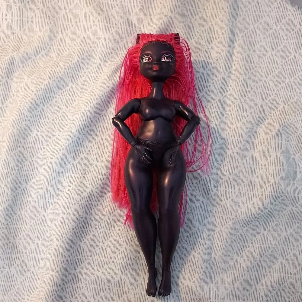 Monster High Catty Noir G3 Nude Doll No Tail Plus Size Pink Hair Jointed 11